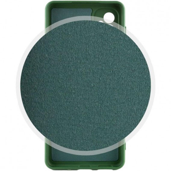 Чохол Silicone Cover Lakshmi Full Camera (AA) для Motorola Moto G85 Зелений / Dark green
