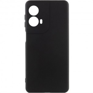 Чехол Silicone Cover Lakshmi Full Camera (AA) для Motorola Moto G85 Черный / Black
