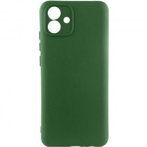 Чехол Silicone Cover Lakshmi Full Camera (AA) для Samsung Galaxy A04e Зеленый / Dark green