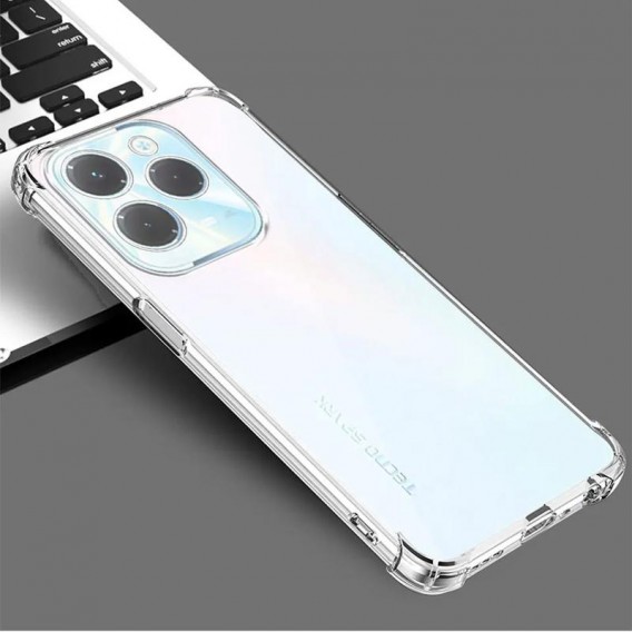 TPU чохол GETMAN Ease logo посилені кути Full Camera для Infinix Hot 40 Безбарвний (прозорий)