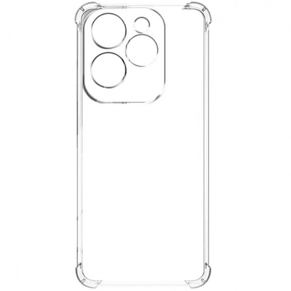 TPU чохол GETMAN Ease logo посилені кути Full Camera для Infinix Hot 40 Безбарвний (прозорий)