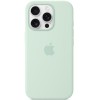 Чохол Silicone case (AAA) with Magsafe and Animation для Apple iPhone 16 Pro Max (6.9") Aquamarine