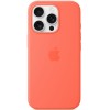 Чохол Silicone case (AAA) with Magsafe and Animation для Apple iPhone 16 Pro Max (6.9") Tangerine