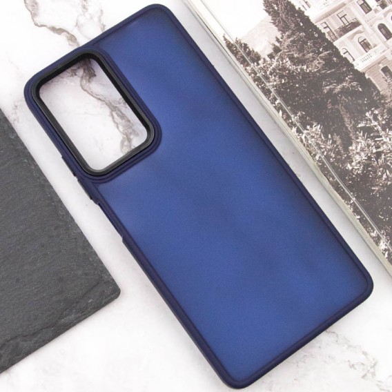 Чехол TPU+PC Lyon Frosted для Infinix Hot 50 4G Navy Blue