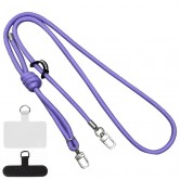 Шнурок с двумя креплениями (8мм) 150см Lilac