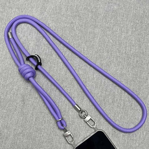 Шнурок із двома кріпленнями (8 мм) 150 см Lilac