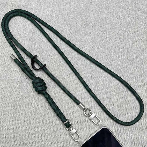 Шнурок із двома кріпленнями (8 мм) 150 см Dark Green