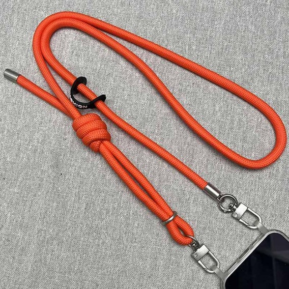 Шнурок із двома кріпленнями (8 мм) 150 см Neon Orange