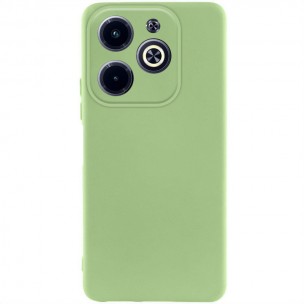 Чехол TPU GETMAN Liquid Silk Full Camera для Infinix Hot 40i Зеленый / Pistachio