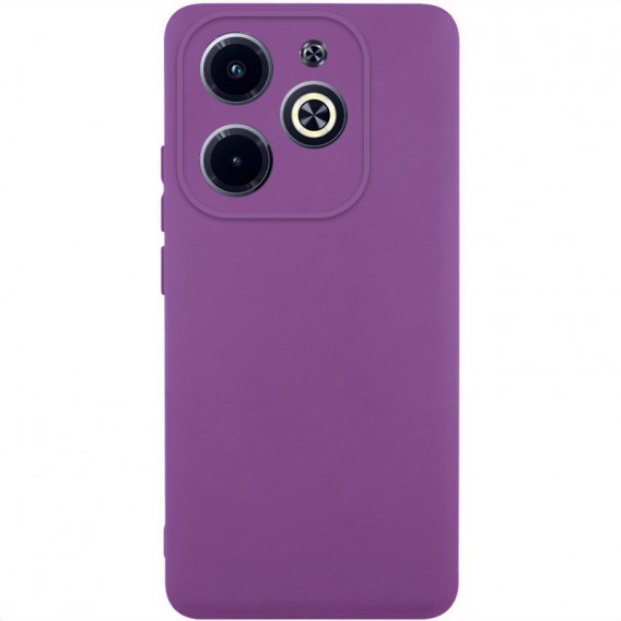 Чехол TPU GETMAN Liquid Silk Full Camera для Infinix Hot 40i Фиолетовый / Grape