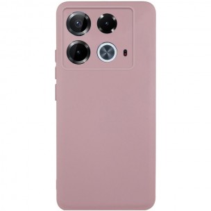 Чохол TPU GETMAN Liquid Silk Full Camera для Infinix Note 40 4G Рожевий / Pink Sand