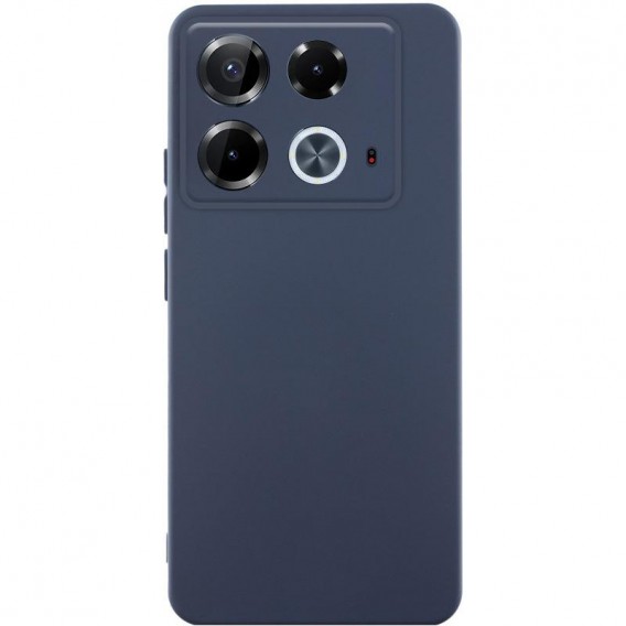 Чохол TPU GETMAN Liquid Silk Full Camera для Infinix Note 40 4G Синій / Midnight Blue