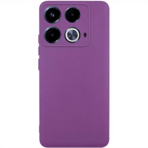Чохол TPU GETMAN Liquid Silk Full Camera для Infinix Note 40 4G Фіолетовий / Grape