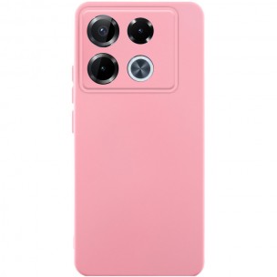 Чохол TPU GETMAN Liquid Silk Full Camera для Infinix Note 40 Pro 4G Рожевий / Pink
