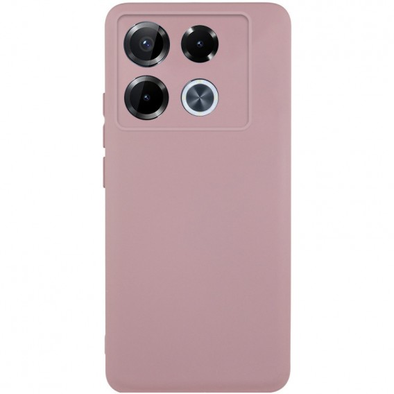 Чехол TPU GETMAN Liquid Silk Full Camera для Infinix Note 40 Pro 4G Розовый / Pink Sand
