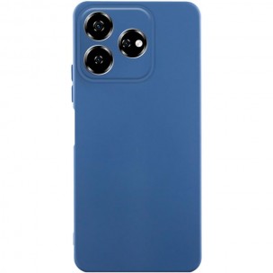 Чехол TPU GETMAN Liquid Silk Full Camera для ZTE Nubia V60 Синий / Navy blue
