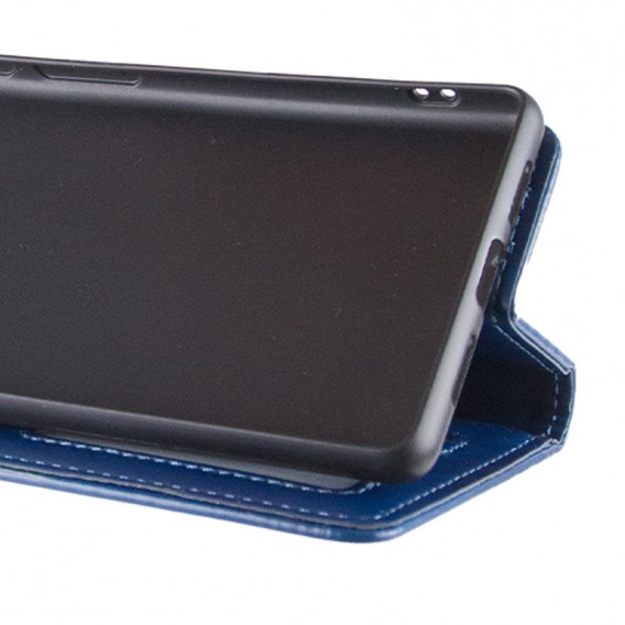 Шкіряний чохол-книжка GETMAN Gallant (PU) для ZTE Blade A75 4G Синій
