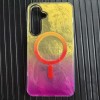 Чохол TPU Shiny Mountain (MagFit) для Samsung Galaxy S24 FE Yellow / Pink