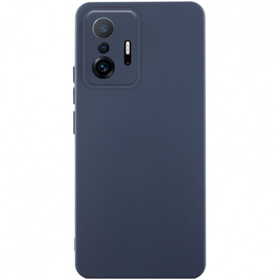 Чохол Silicone Cover Lakshmi Full Camera (AAA) для Xiaomi 11T / 11T Pro Темно-синій / Midnight blue