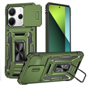 Ударопрочный чехол Camshield Army Ring для Xiaomi Redmi Note 14 4G (Int. version) / 14 5G Оливковый / Army Green Ударопрочный чехол Camshield Army Ring для Xiaomi Redmi Note 14 4G (Int. version) / 14 5G Оливковый / Army Green
