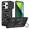Ударопрочный чехол Camshield Army Ring для Xiaomi Redmi Note 14 4G (Int. version) / 14 5G Черный / Black