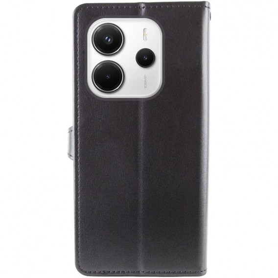 Шкіряний чохол-книжка GETMAN Gallant (PU) для Xiaomi Redmi Note 14 4G (Int. version) Чорний