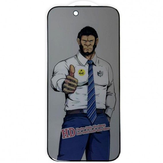 Захисне скло Privacy 5D Anti-Static (тех.пак) для Apple iPhone 17 Air (6.5") Чорний