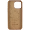 Чохол Silicone Case (AA) Logo with MagSafe для Apple iPhone 12 Pro Max (6.7") Бежевий / Desert Gold