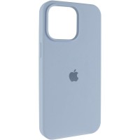 Чохол Silicone Case (AA) Logo with MagSafe для Apple iPhone 13 (6.1") Блакитний / Lilac Blue