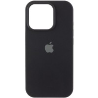 Чохол Silicone Case (AA) Logo with MagSafe для Apple iPhone 13 (6.1") Чорний / Black