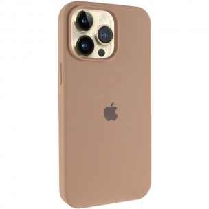 Чехол Silicone Case (AA) Logo with MagSafe для Apple iPhone 13 Pro (6.1 дюйма) Бежевый / Desert Gold