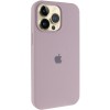 Чохол Silicone Case (AA) Logo with MagSafe для Apple iPhone 13 Pro (6.1") Сірий / Lavender