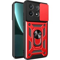 Чехол Ummi Camshield Serge Ring для Xiaomi Poco X6 Pro Красный / Red