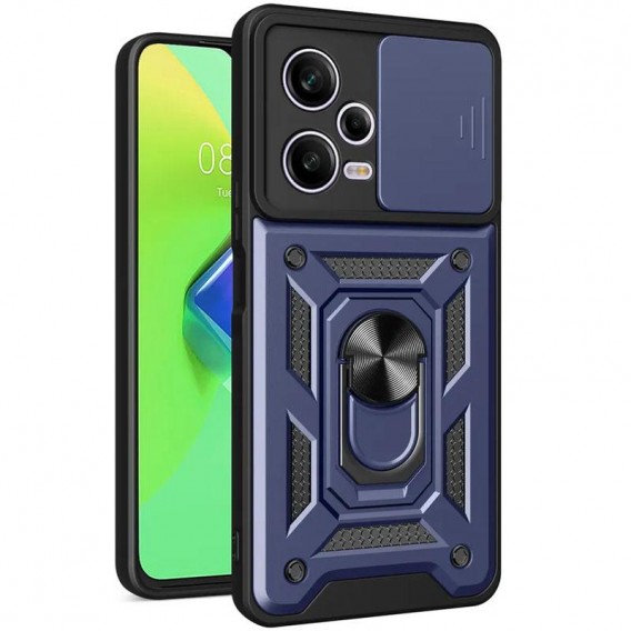 Чохол Ummi Camshield Serge Ring для Xiaomi Redmi Note 12 Pro+ 5G Синій / Navy