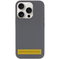 Чохол Silicone Case (AA) NO LOGO with MagSafe для Apple iPhone 17 (6.3") Сірий / Dark Gray
