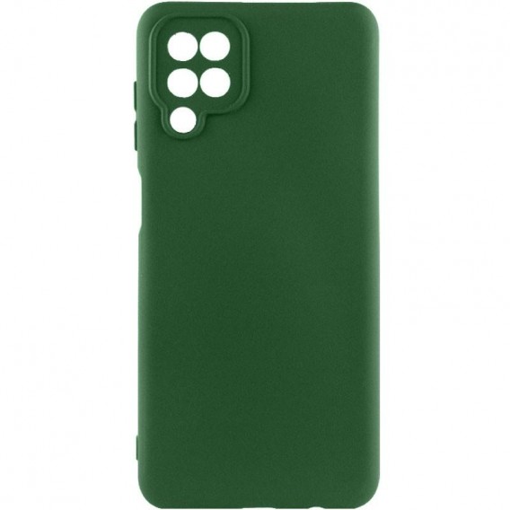 Чохол Silicone Cover Ummi Lakshmi Full Camera (AA) для Samsung Galaxy A12 Зелений / Dark green