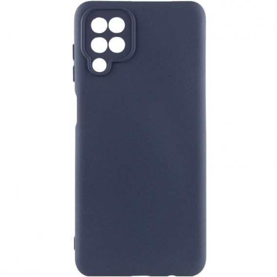 Чехол Silicone Cover Ummi Lakshmi Full Camera (AA) для Samsung Galaxy A12 Синий / Midnight Blue