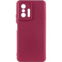 Чохол Silicone Cover Ummi Lakshmi Full Camera (AA) для Xiaomi 11T / 11T Pro Бордовий / Marsala
