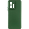 Чохол Silicone Cover Ummi Lakshmi Full Camera (AA) для Xiaomi 11T / 11T Pro Зелений / Dark green