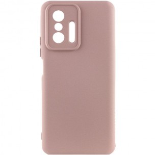 Чехол Silicone Cover Ummi Lakshmi Full Camera (AA) для Xiaomi 11T / 11T Pro Розовый / Pink Sand