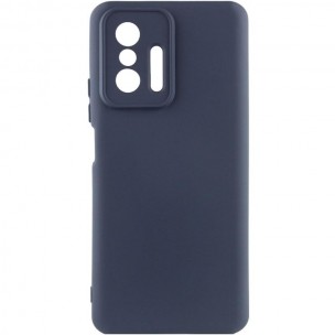 Чехол Silicone Cover Ummi Lakshmi Full Camera (AA) для Xiaomi 11T / 11T Pro Синий / Midnight Blue