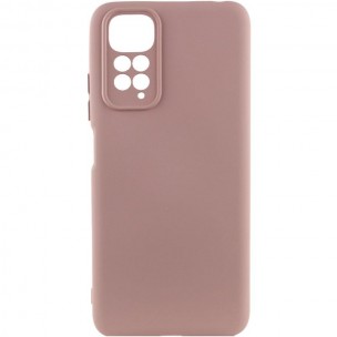Чехол Silicone Cover Ummi Lakshmi Full Camera (AA) для Xiaomi Redmi Note 11 (Global) / Note 11S Розовый / Pink Sand