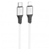 Дата кабель Hoco X86 Spear Type-C to Lightning 20W (1m) White Дата кабель Hoco X86 Spear Type-C to Lightning 20W (1m) White