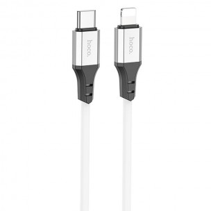 Дата кабель Hoco X86 Spear Type-C to Lightning 20W (1m) White Дата кабель Hoco X86 Spear Type-C to Lightning 20W (1m) White