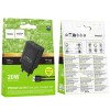 МЗП Hoco CS94A Leader PD20W+QC3.0 (1USB-A/1C) + кабель Type-C to Type-C Black