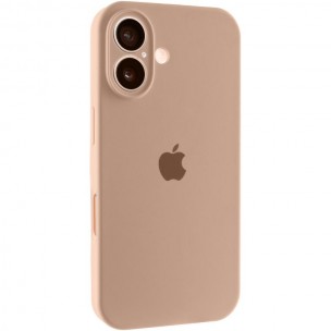 Чехол Silicone Case Full Camera Protective (AA) для Apple iPhone 17 (6.3 дюйма) Бежевый / Desert Gold