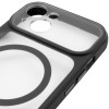 Чохол TPU+PC GETMAN Moon Clear with MagSafe для Apple iPhone 13 (6.1") Black