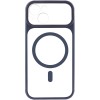 Чохол TPU+PC GETMAN Moon Clear with MagSafe для Apple iPhone 13 (6.1") Blue