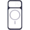 Чохол TPU+PC GETMAN Moon Clear with MagSafe для Apple iPhone 13 (6.1") Blue