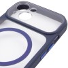 Чохол TPU+PC GETMAN Moon Clear with MagSafe для Apple iPhone 13 (6.1") Blue